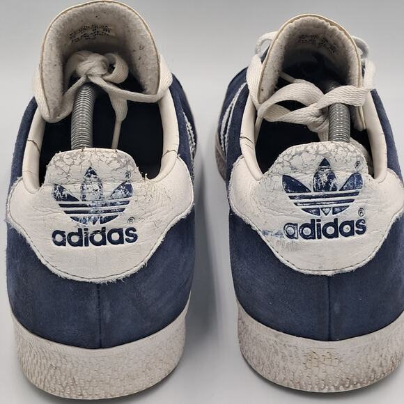 Size 11.5 - Vtg Adidas Gazelle Faded Blue White Classic Retro Trainers - 034581 main image 9